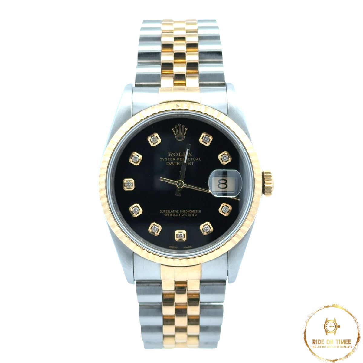 Rolex Datejust 36 Custom Black Diamond Dial ‘16233’