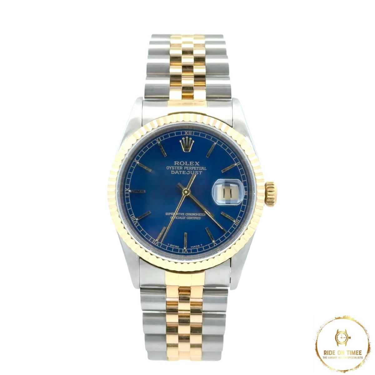 Rolex Datejust 36 Factory Blue Baton ‘16233’