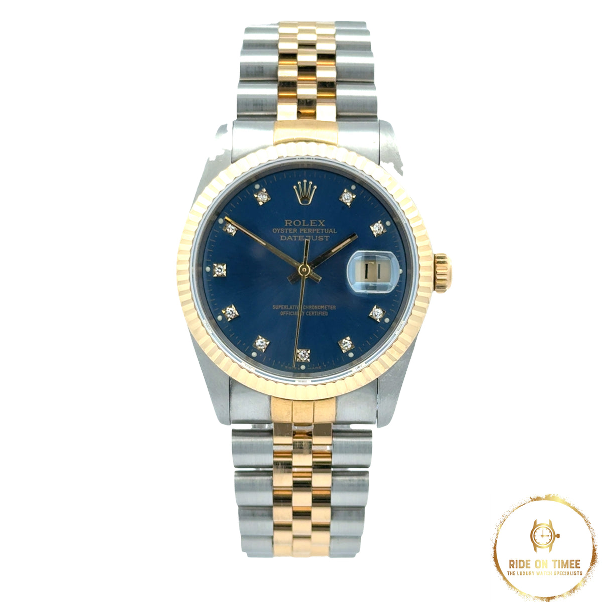 Rolex Datejust 36 Factory Blue Diamond Dial ‘16233’