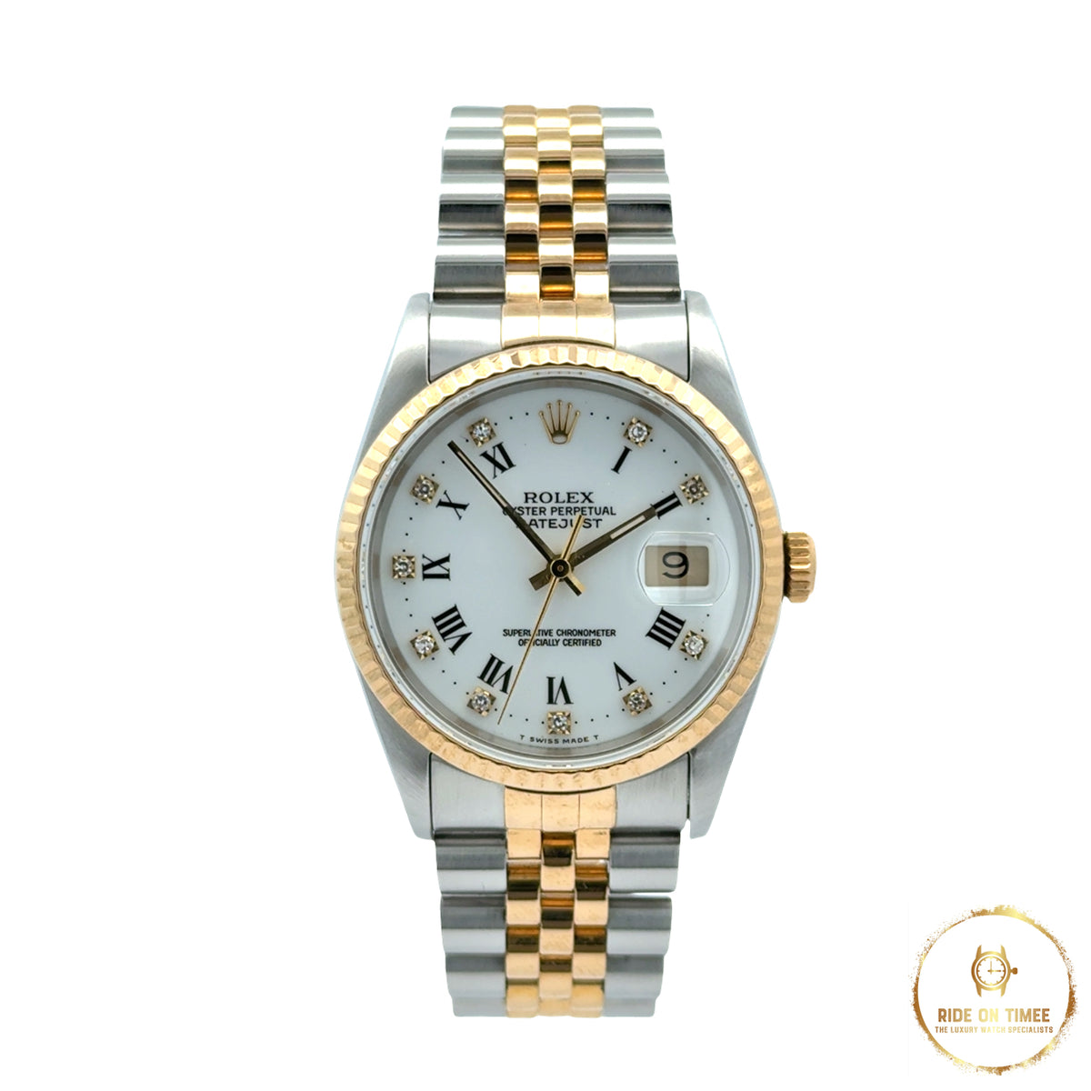 Rolex Datejust 36 Rare Factory Roman Diamond Dial ‘16233’