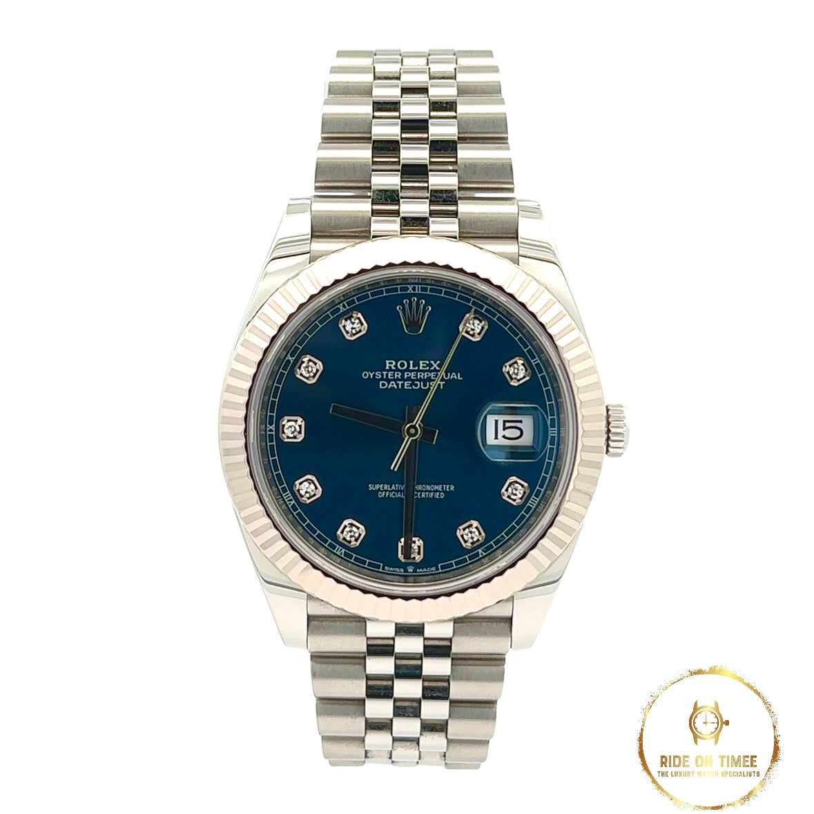 Datejust 41 clearance blue diamond