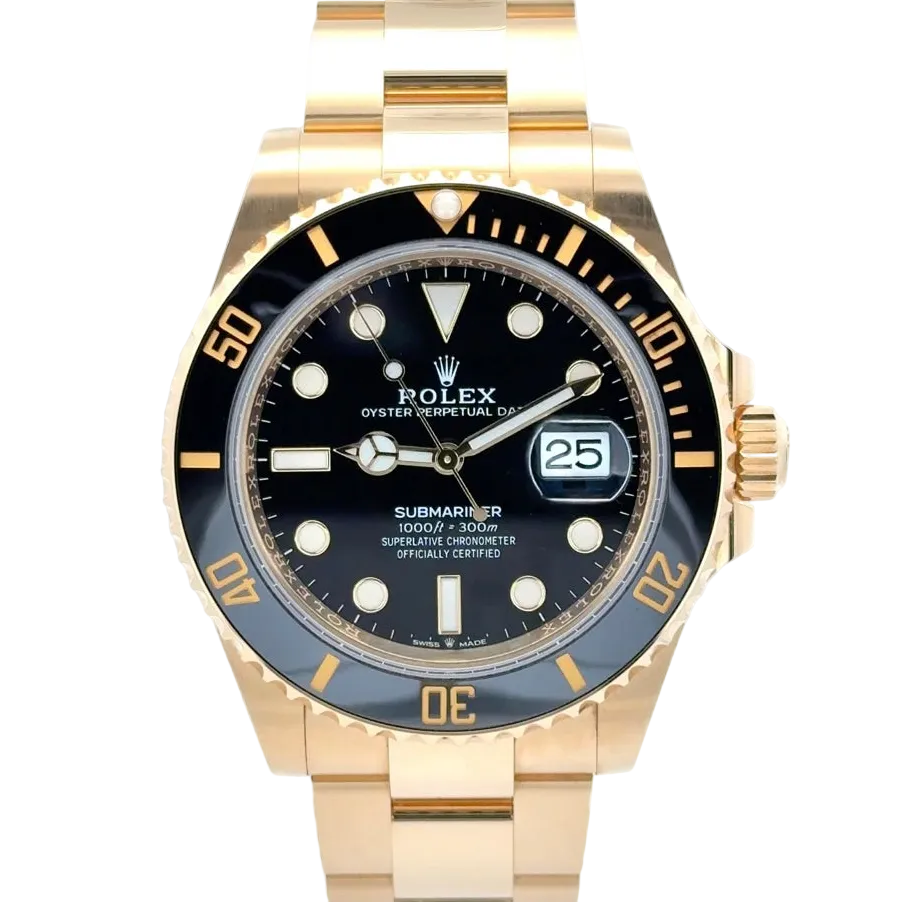 Rolex Submariner Date 18K Yellow Gold Black Kit ‘126618LN’
