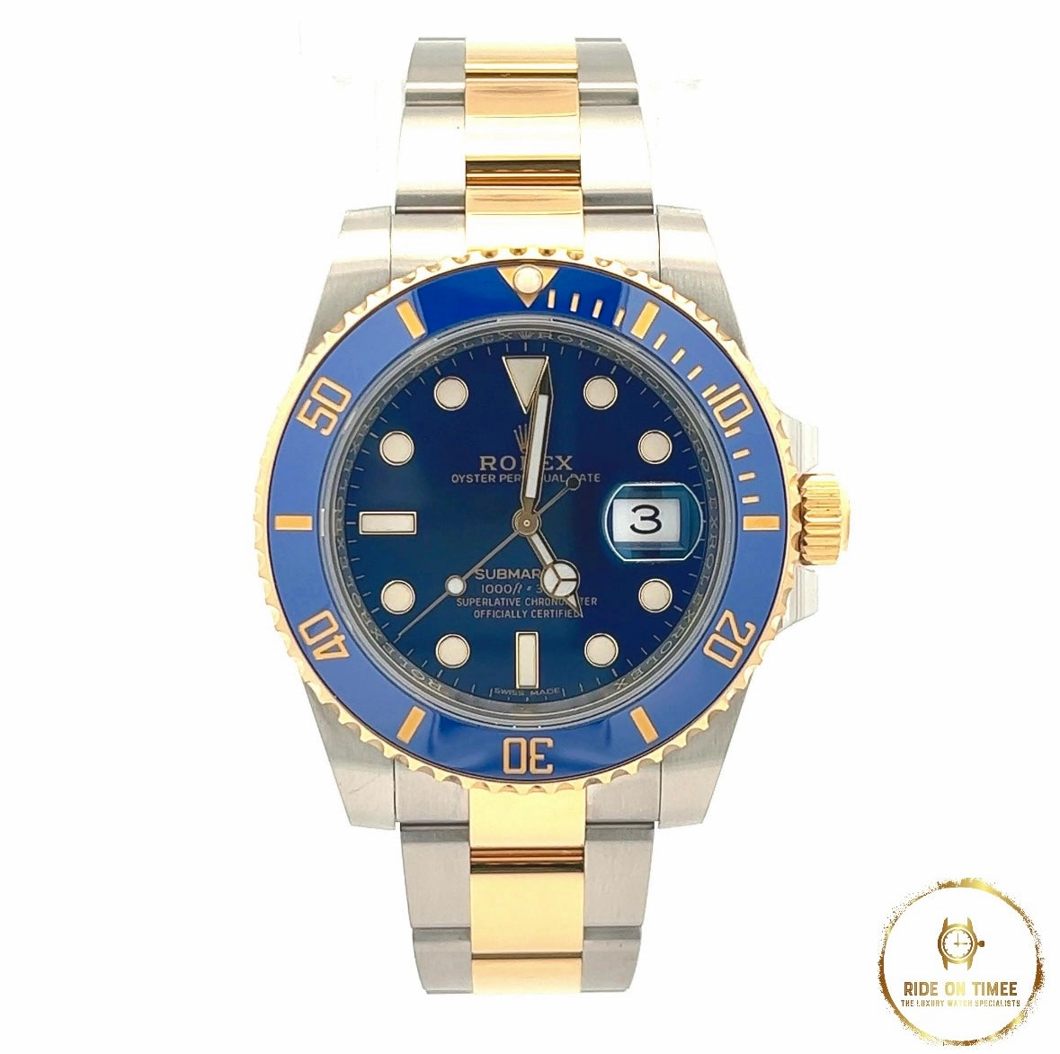 Two tone gold on sale submariner