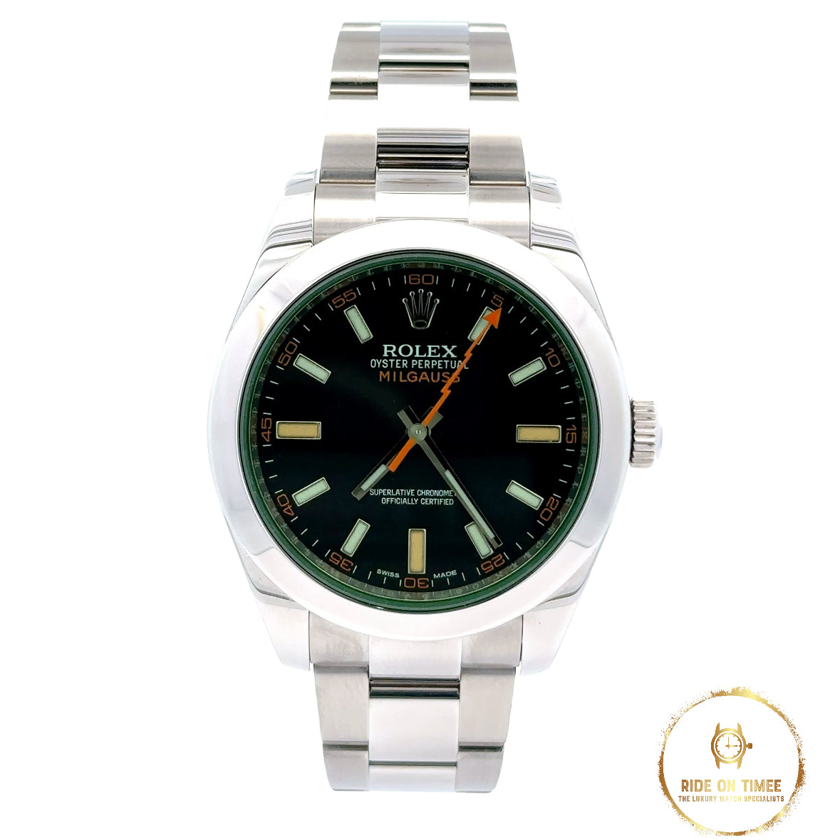 Rolex Milgauss Black Dial Green Glass ‘116400GV’