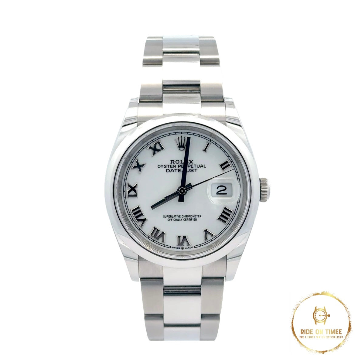 Rolex Datejust 36 Factory White Roman Dial ‘126200’