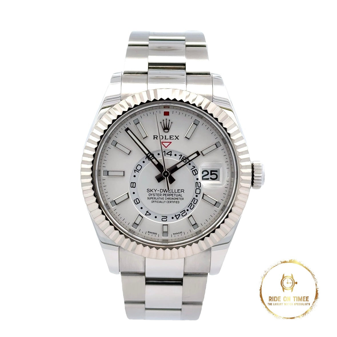 Rolex Sky-Dweller White Dial ‘326934’ - Ride On Timee