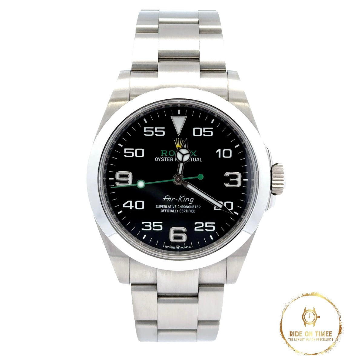 Rolex Air-King 40 Black Dial ‘126900’ - Ride On Timee