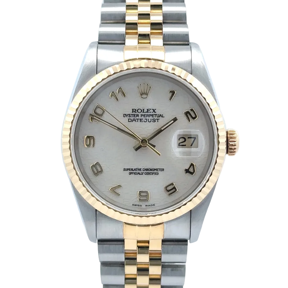 Rolex Datejust 36mm Factory Ivory Jubilee Dial ‘16233’