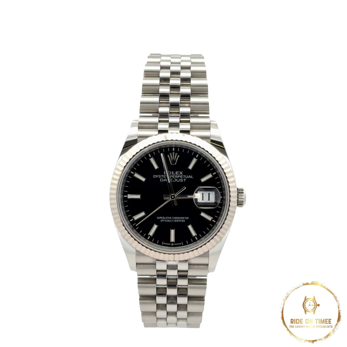 Rolex Datejust 36 Factory Black Baton Dial ‘126234’