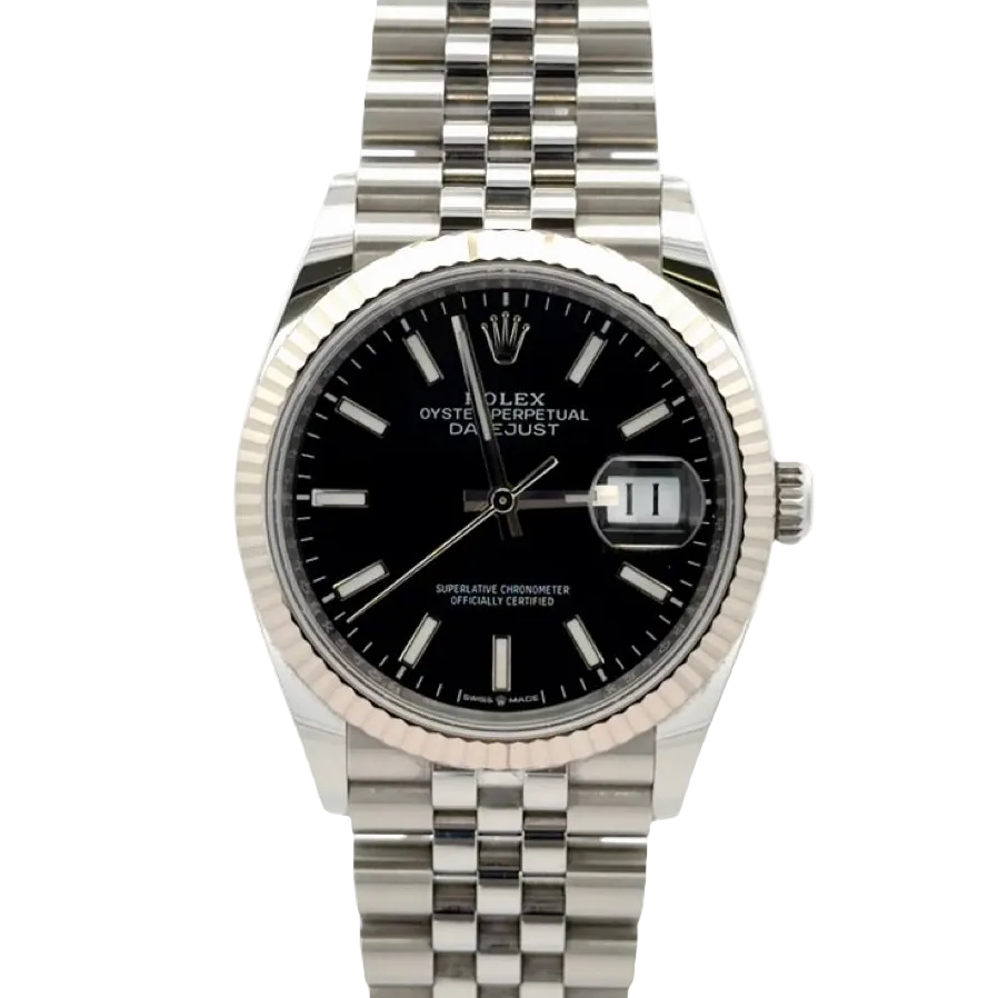 Rolex Datejust 36 Factory Black Baton Dial ‘126234’