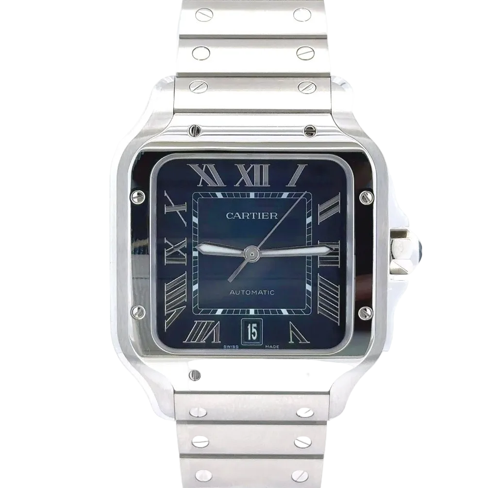 Cartier De Santos XL 39.8MM Factory Sunburst Blue Dial ‘WSSA0030’