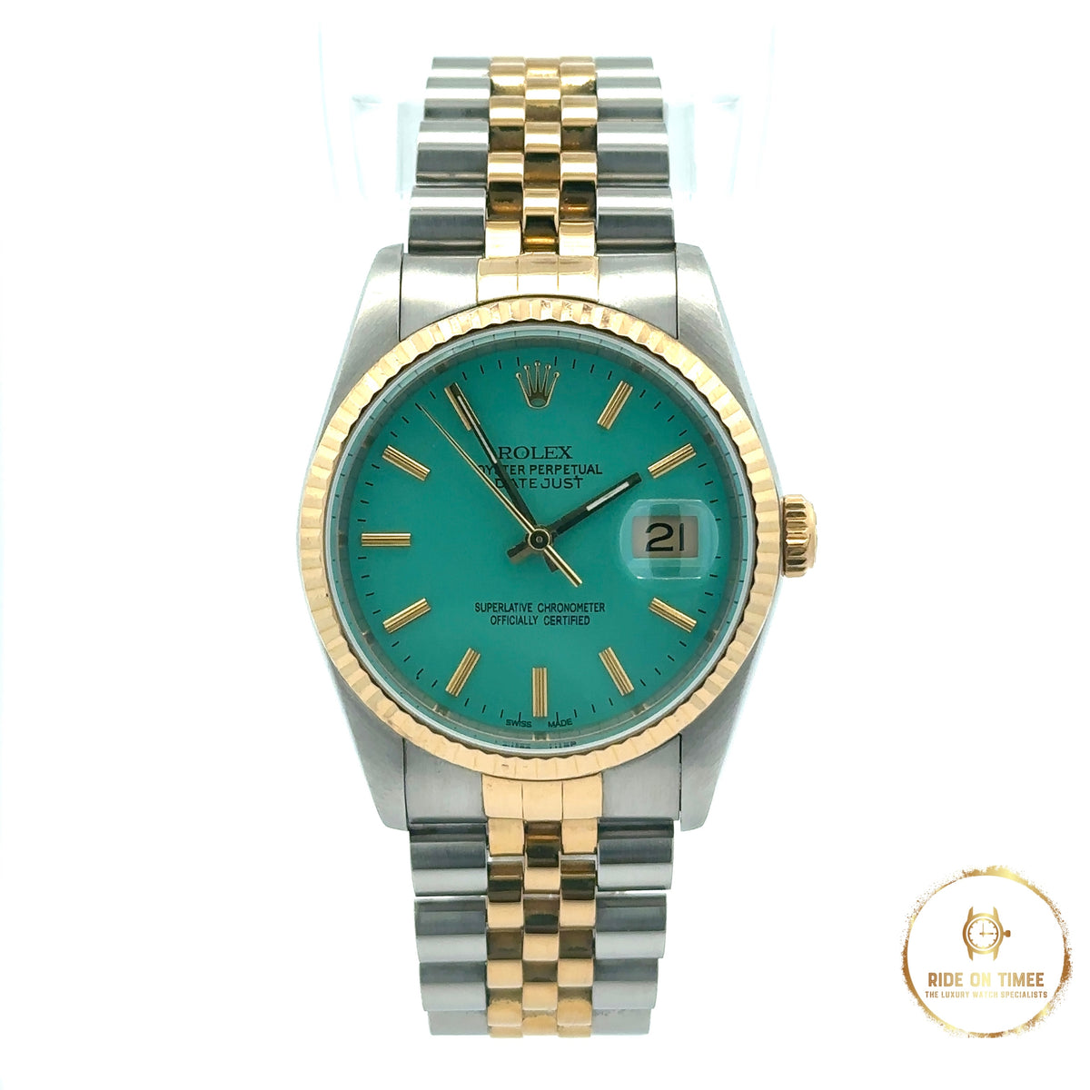 Rolex Datejust 36mm Tiffany Blue Dial ‘16233’ - Ride On Timee
