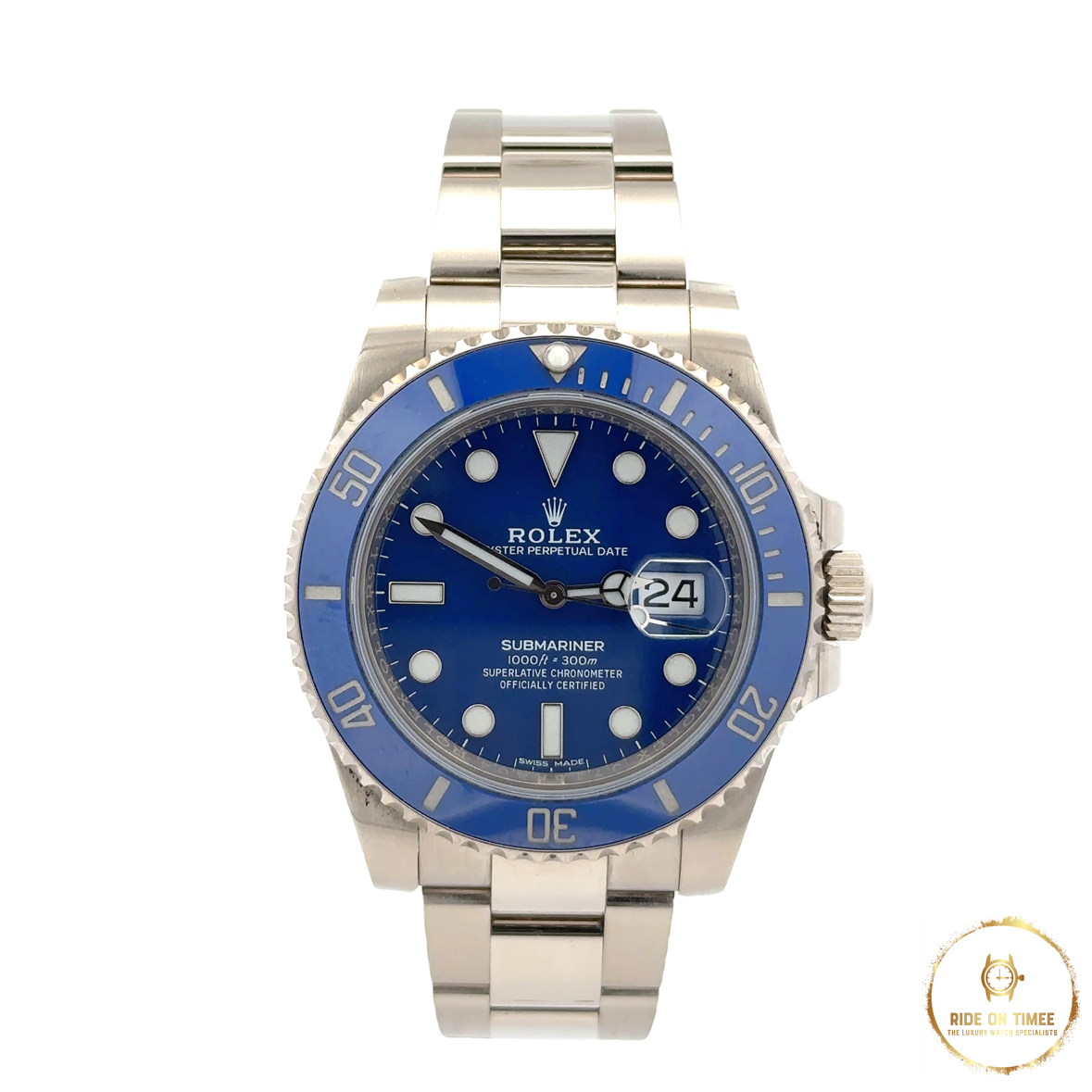 Rolex Submariner Date 18K White Gold Smurf ‘116619Lb’