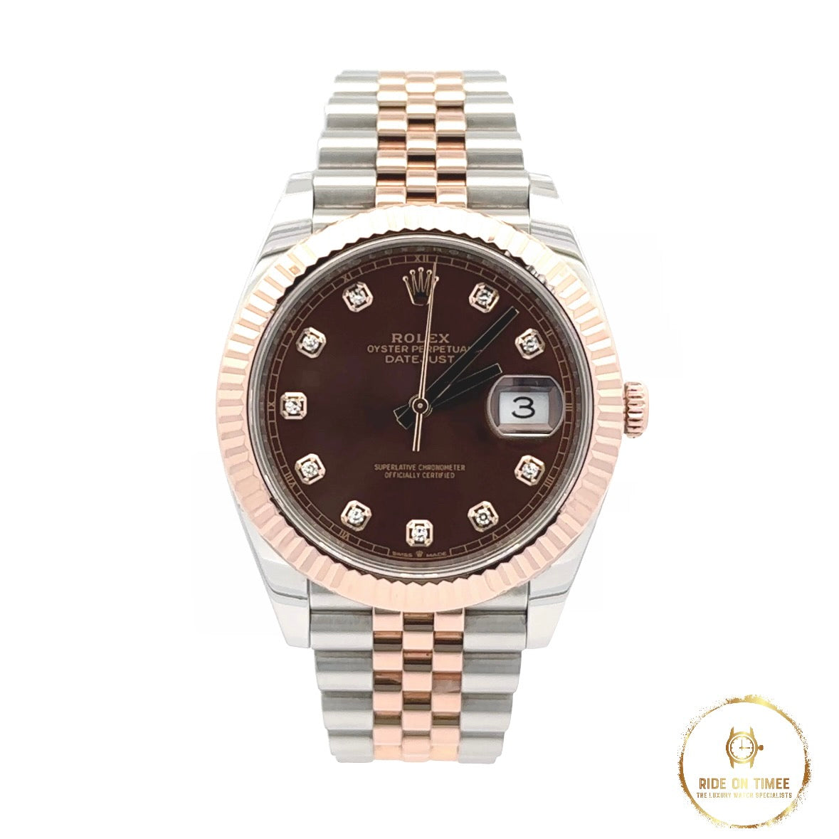 Rolex datejust 41 sales chocolate diamond