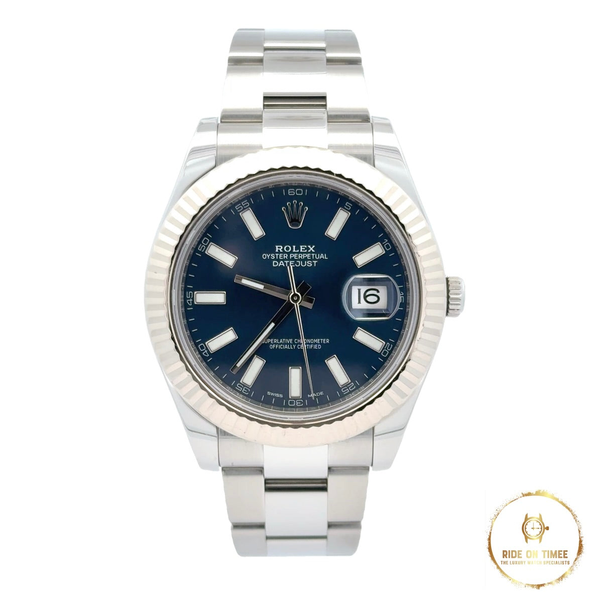 Rolex Datejust 2 Factory Blue Baton Dial ‘116334’