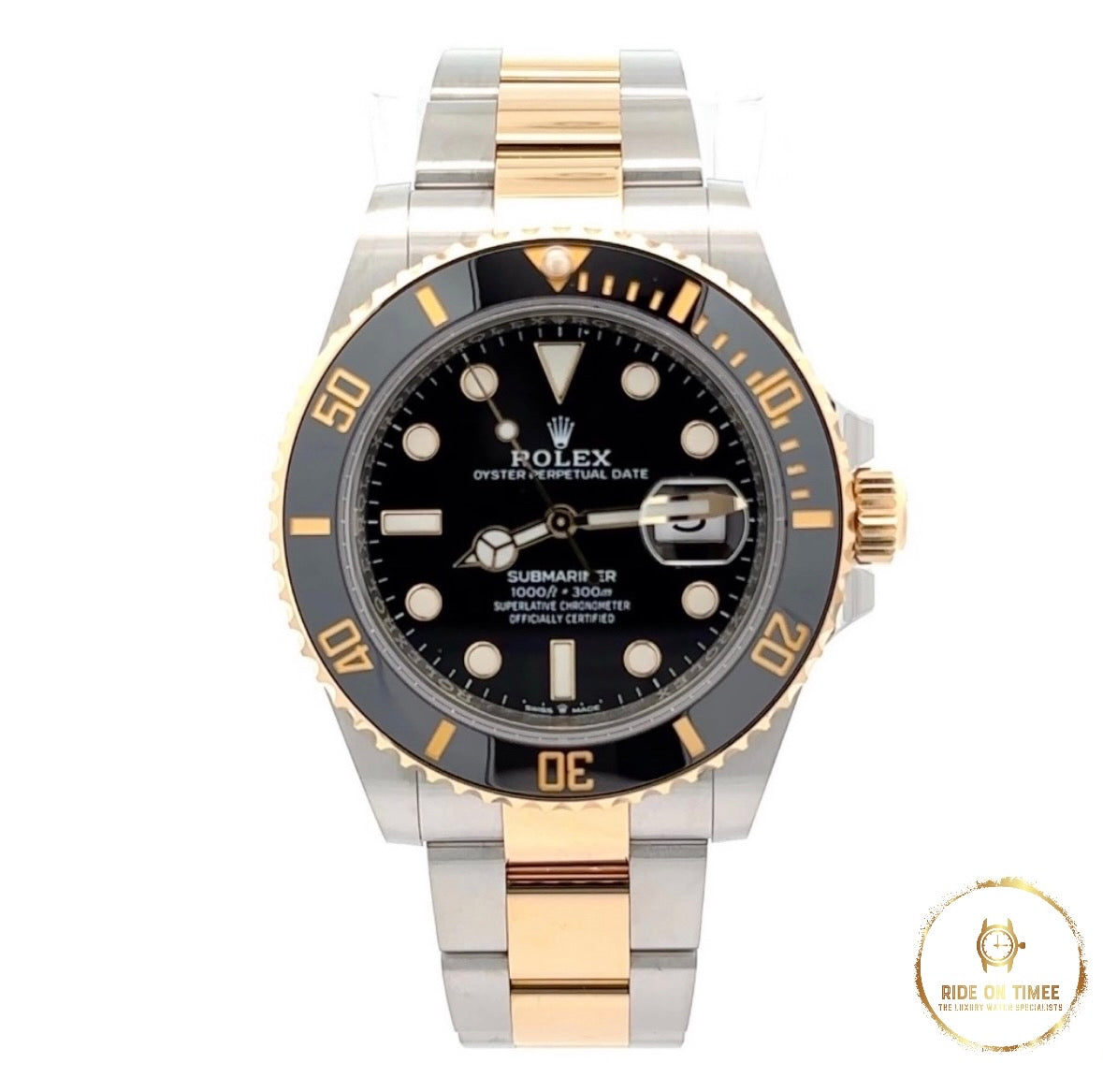 Gold submariner black online dial