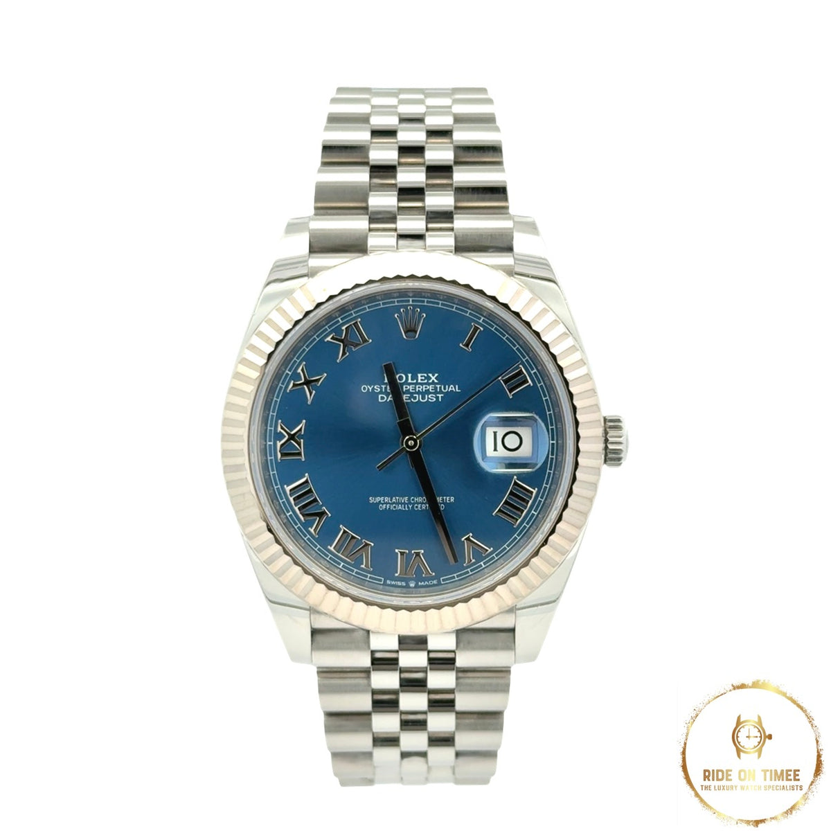 Rolex Datejust 41mm Factory Azzuro Blue Roman Dial ‘126334’