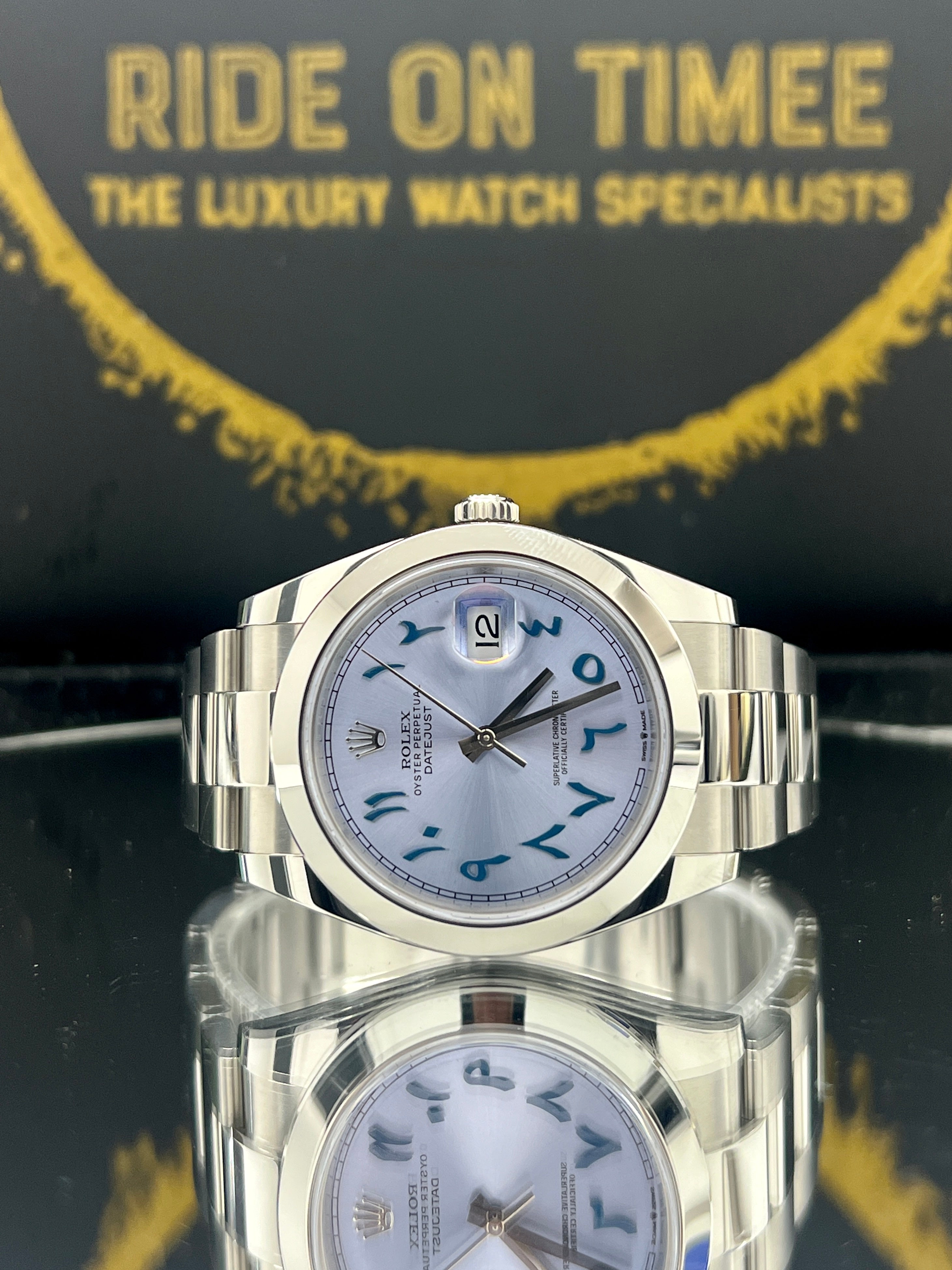 Rolex ice sale blue datejust